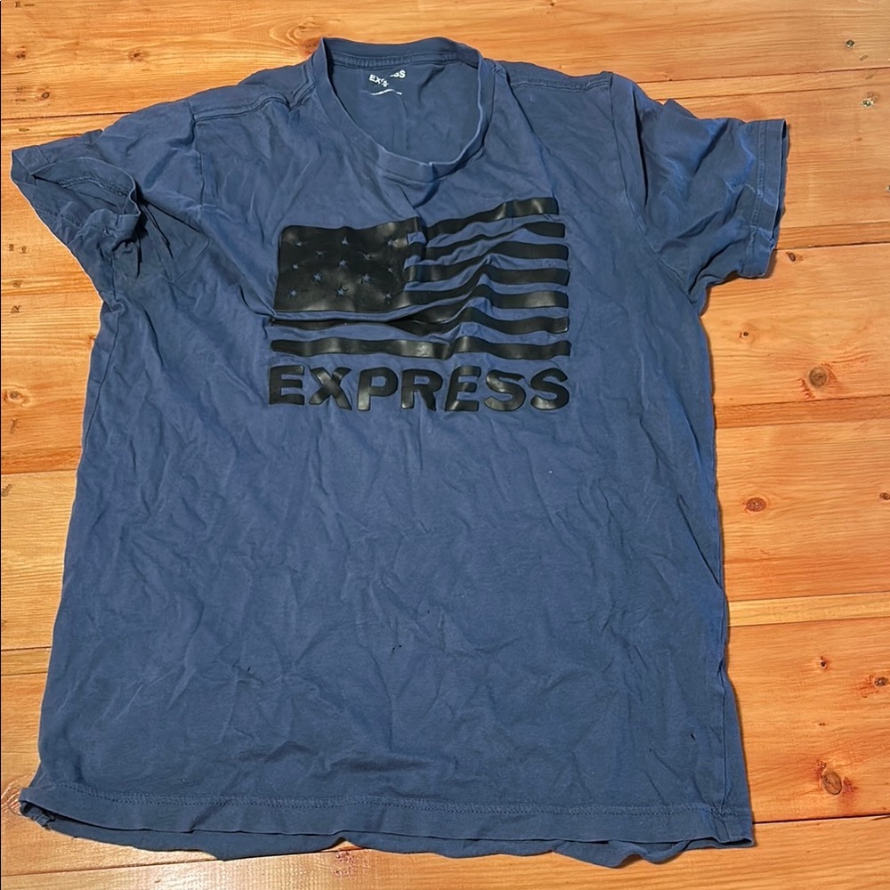 Express Men's Blue T-Shirt